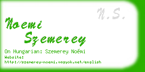 noemi szemerey business card